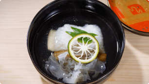 鱧の葛たたき椀